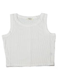 New With Tags Ribbed Crop Tank - White- Size S