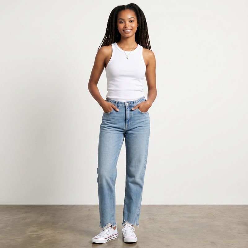 Revived Pistola Straight Leg Jeans – Light Wash – Size 26