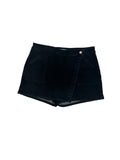 Revived Denim Wrap Skort – Black – Size XL